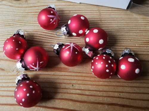 Christbaumkugel mini glas - christbaumkugel,