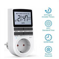 Digitale Zeitschaltuhr Steckdose Wochenzeitschaltuhr 3680W 24Std Timer Innen DHL