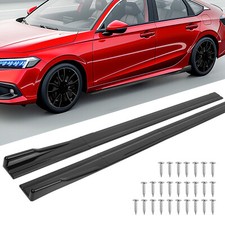 für Audi A3 A4 A5 B8 S4 S5 86.6" Seitenschweller Sideskirt Erweiterung Schwarz