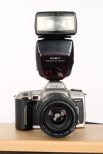 Minolta Dynax 500si super inkl. 35-105mm f3.5 & Minolta 5200i Blitz + Händler +