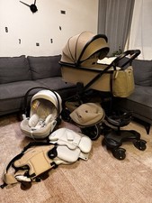 5in1 Moon Kinderwagen 2024 Sportsitz, 2 Babywannen,Cybex Babyschale, Mitfahrbret
