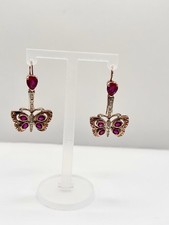 Butterfly Ohrringe mit Rubinen