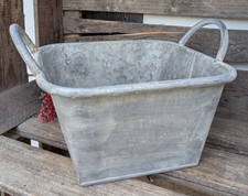 ❤ Eckiger Zinktopf  zum