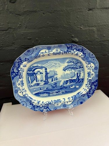 Spode blue italian carving - blue,