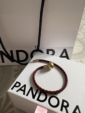 Pandora Lederarmband Rot 17