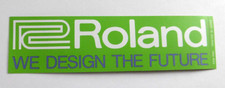 Werbe-Aufkleber Roland We Design the Future Logo 17x4cm Synthesizer Keyboard 80s