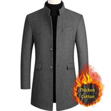 HABO Mantel Winter Herren Business Casual Winddicht Kälteresistent Warm Jacke