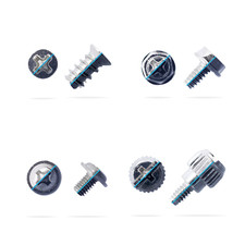 PC Computer Schrauben Hex Daumen Lüfter Mainboard HDD SDD silber schwarz