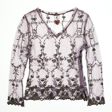 SONJA KIEFER Sheer Purple Mesh