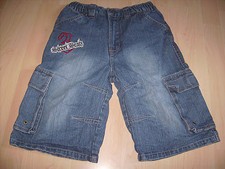 DOGNOSE Jungen Jeans Bermuda Shorts DUNKELBLAU DENIM Gummibund Gr.134 *w.NEU*