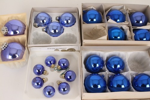 Christbaumkugeln blau lauscha - christbaumkugeln,