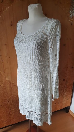 Häkelkleid weiss super - häkelkleid, gr