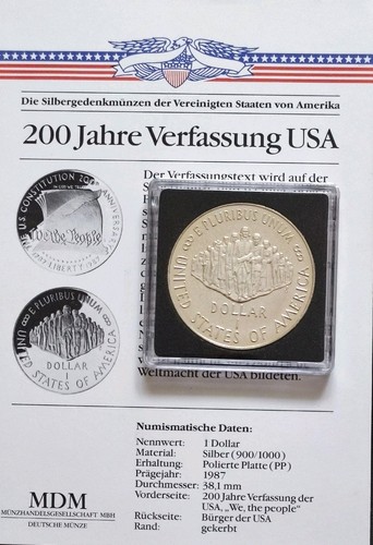 Usa dollar 1987 silber 200 - 1,