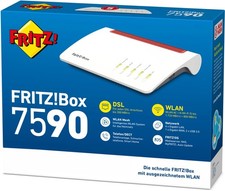 AVM FRITZ!Box 7590 WLAN Router mit Modem VDSL Supervectoring MESH WLAN AC+N DSL