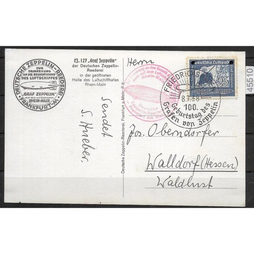Zeppelinpost 1938 - dr,
