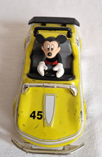 Disney Mickey Mouse Blechspielzeug Auto Nr.45 Gelb Modellauto Vintage