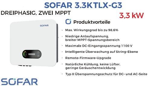 Sofar solar 3ktlx - 3.3ktlx-g3,