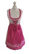 Waschdirndl von Waldschütz, Größe 40, weiß/pink