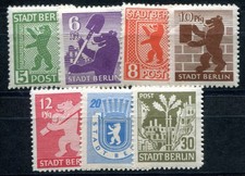 SBZ 1945 1-7B * SATZ DURCHSTOCHEN BÄREN von BERLIN (08901
