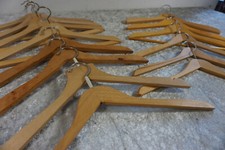 14 Bügel Kleiderbügel Holz Elegant