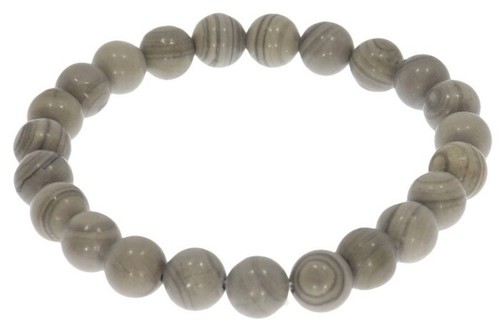 Silber blatt jaspis kugel - silber,