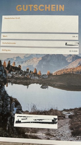 Gutschein campwerk wert - campwerk,