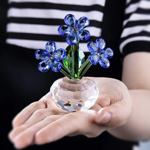 Kristallblumenfiguren,Blaue