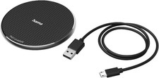 Hama Wireless Charger 86412 Qi Ladepad 10W Induktions Ladegerät USB-C