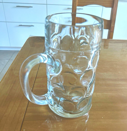 3xbierkrug aus glas - glas, l