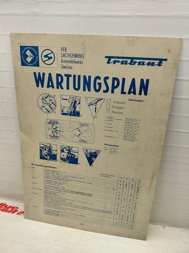 Ddr ifa trabant wartungsplan - ddr,