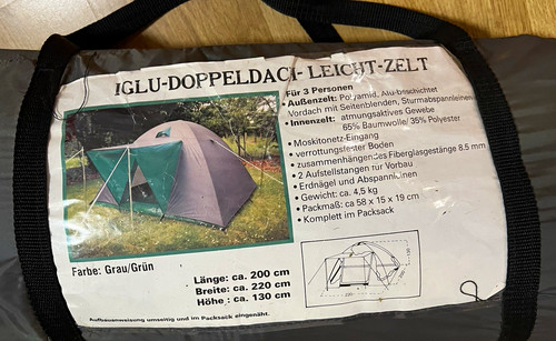 Iglu-Doppeldach-Leicht-Zelt