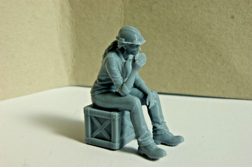 Figur arbeiterin mit - figur,