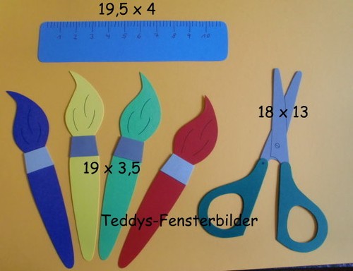 Teddys fensterbilder - teddys, ´