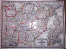 USA- Landkarte von 1857-