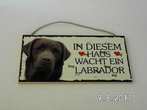 Türschild labrador braun - türschild,