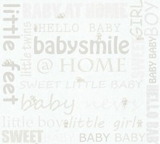 Kindertapete teddy schrift - kindertapete,