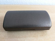 zerorh+ Lederetui Brillenbox Brillenetui in Bronzefarbe mit Putztuch ***NEU*