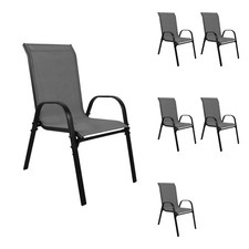 6 Stück XL Stapelstuhl