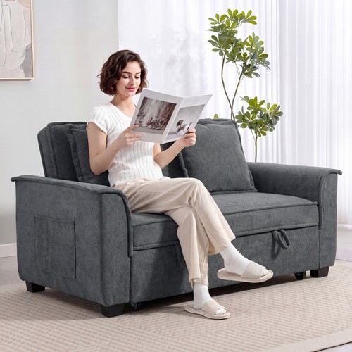 Homcom futon schlafsofa - homcom, futon-schlafsofa