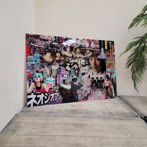 Modernes glasbild pop art - modernes,