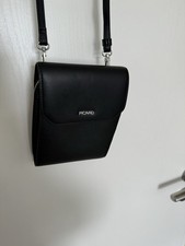 Picard Kleine Schwarze Leder Tasche, Handtasche Umhängetasche Neuwertig