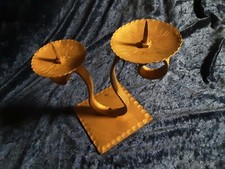 2armiger orgineller Kerzenständer Schmiedeeisen.,K 9