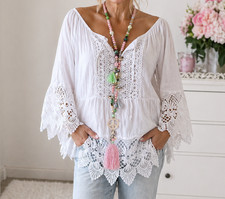 38 40 42 44 Ibiza Bluse Tunika