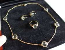 Prasiolith Set: Collier