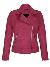 Jacke Lederoptik Damenjacke Stretch Freizeitjacke cyclam 44 46