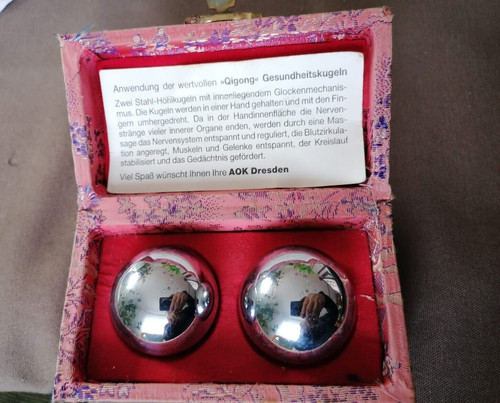 Gong kugeln silber - qi-gong,