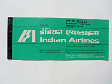 Altes Flugticket INDIAN AIRLINES 1979 Calcutta-Dacca, gebraucht