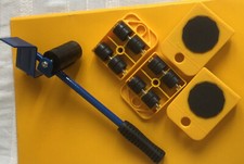 Möbelrollen Möbeltransport Set Möbelheber Möbeltransportrollen mit Griff 150 kg