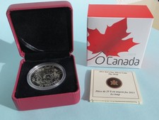 Kanada 25 Dollar 2013 - O Canada - The Wolf - Silber - matt Proof - in OVP!
