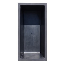 GFK Rechteckbecken (Schwarz)